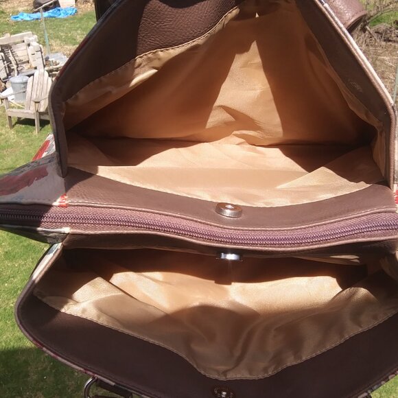 MultiSac bag with neutral background and floral print spring summer vacation - Picture 13 of 16